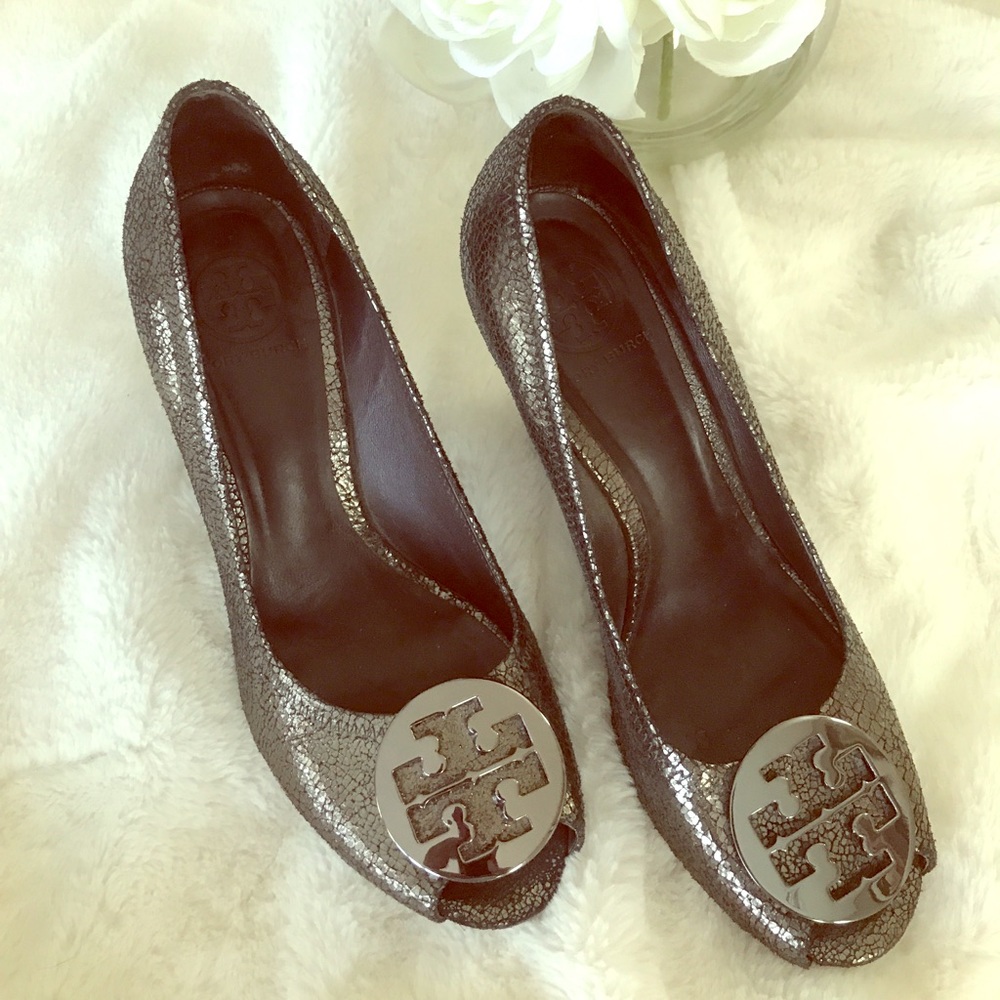 Tory Burch Leticia Peep Toe Wedge